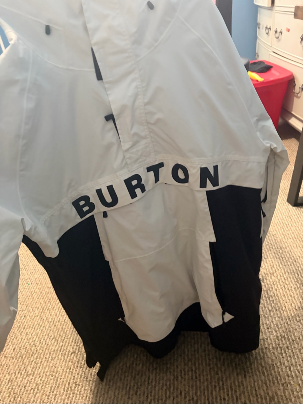 Burton Black and White Mountain Logo Jacket
